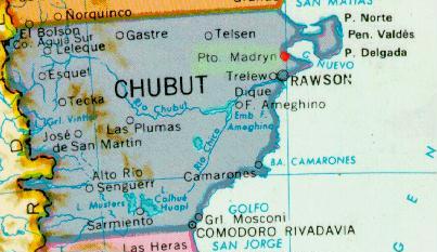 Ubicaci�n de Puerto Madryn