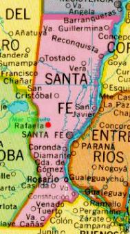 Ubicaci�n de Rafaela